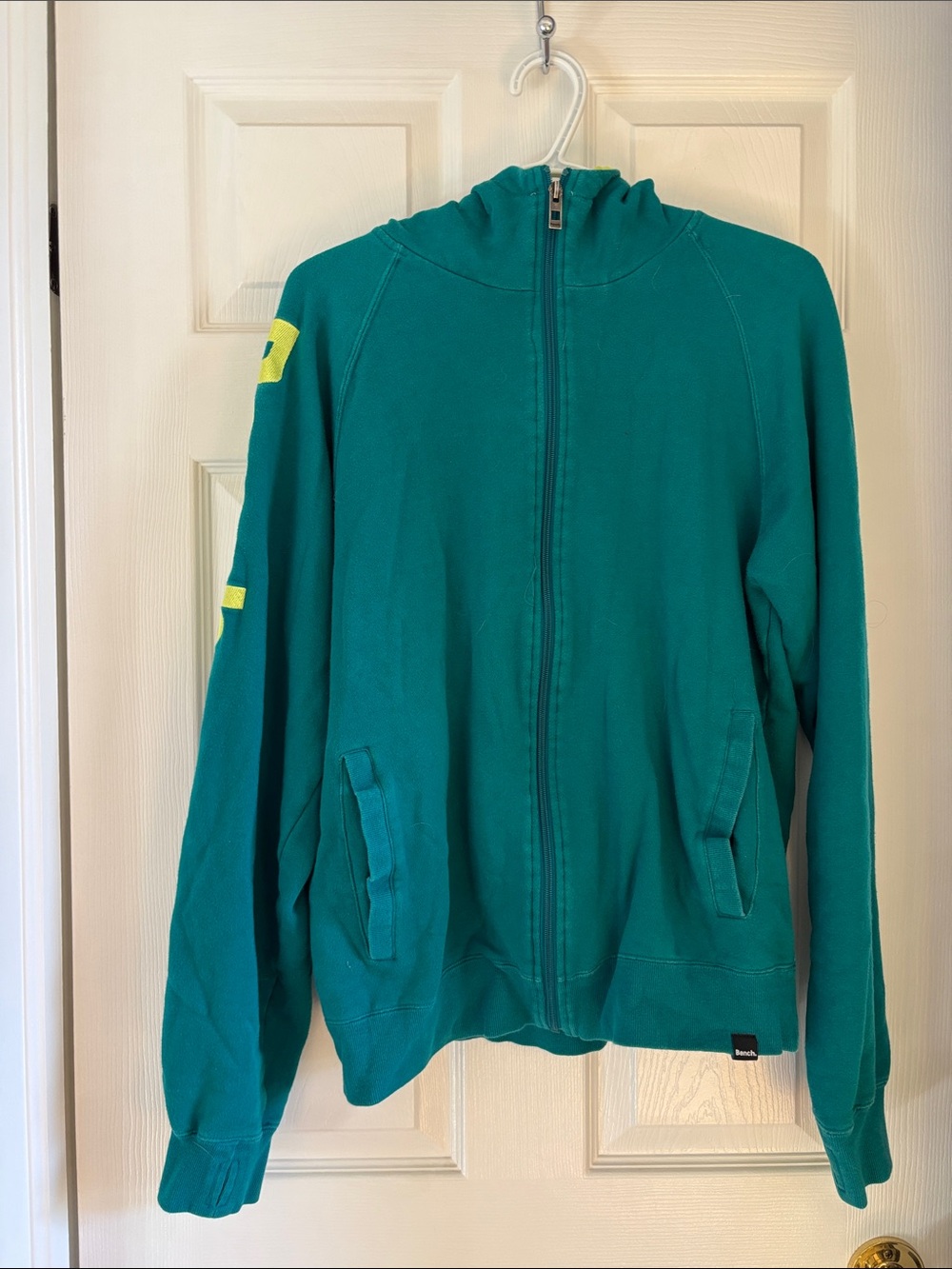 Men’s Teal Zip-Up Hoodie
